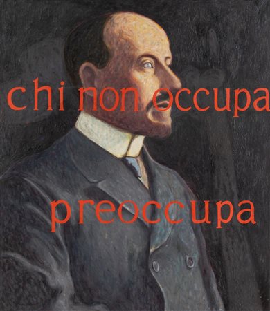 Andrea Salvino (Roma 1969), “Chi non occupa preoccupa”, 1998.