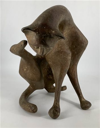 Claudio Trevi (Attr) "Gatto" 
scultura in bronzo
h cm 34
Opera non firmata, iscr