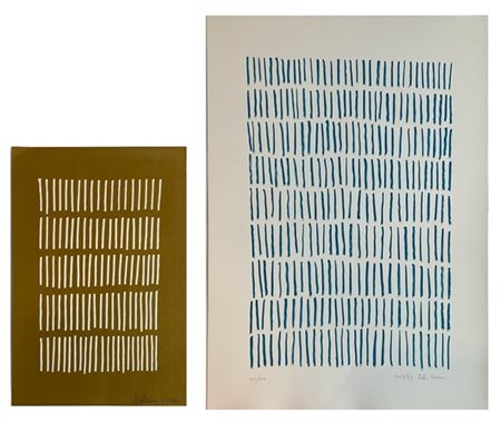 Arturo Vermi due litografie a colori di misure diverse
cm 70x50; cm 35x24
firmat