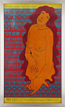 Wes Wilson "Howling Wolf Big Brother & the Holding Company - presented in San Fr