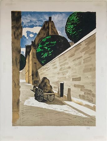 Man Ray "Rue Ferrou" 1974
litografia a colori
cm 65,7x50,5
siglata e numerata 38