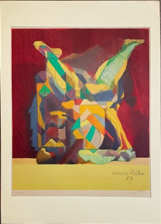 Jacques Villon "La lutte" 1957
litografia a colori
cm 62,5x51
firmata e numerata