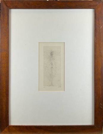 Hans Bellmer "Senza titolo" 
acquaforte
lastra cm 18,5x8
firmata e numerata IV/V