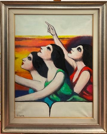 Pompeo Borra "Atteggiamento compositivo" 1969
Olio su tela
cm 80x60
firmato in b