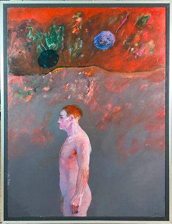 Robert Carroll "Il meteorite" 1972
olio su tela
cm 116x89
firmato in basso a des