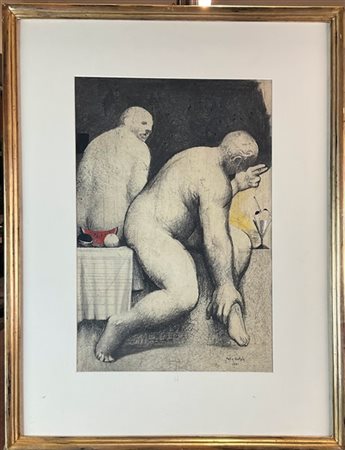 Matias Quetglas "El Descanso n. 2" 1990
carboncino e acrilico su carta
cm 48x32,