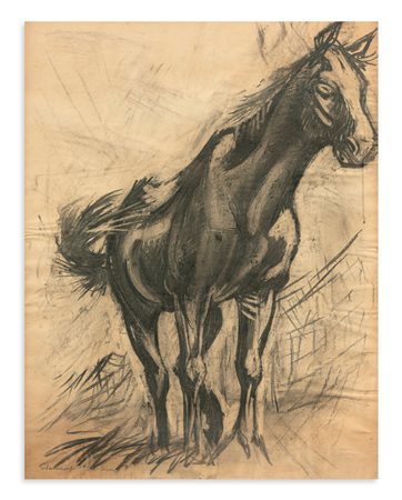 PAOLO SCHIAVOCAMPO (1924-2022) - Cavallo, 1954