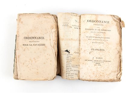 Ordonnance L'excercice manovra de la cavalerie - testo e planches 1810