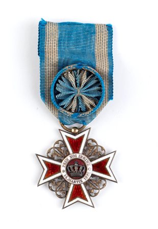 Romania, Regno, Ordine della Corona, IV classe, cavaliere ufficiale prima...