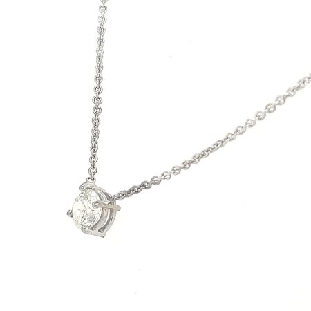 GIROCOLLO IN ORO BIANCO 2.03 GR CON DIAMANTI PER 0.50 CT G/SI3 42CM - PND21203