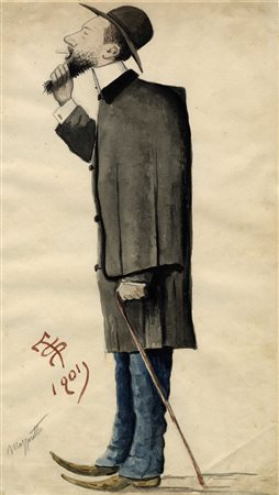 Telemaco Signorini, Uomo con pizzetto. 1901.