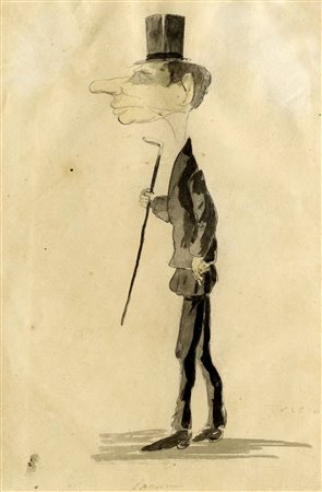 Angelo Tricca, Uomo con bastone e cappello. 