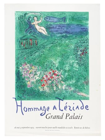 Marc Chagall, Hommage a Tériade. 1973.