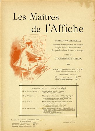 Jules Chéret, Lotto composto di 5 incisioni. 1896.