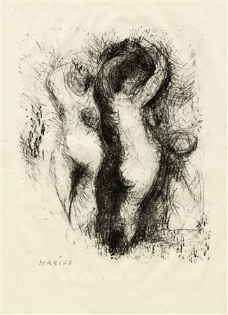 Marino Marini, Due nudi.  1961.