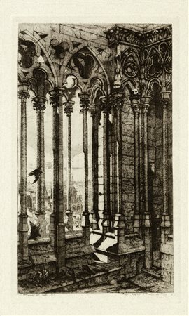 Charles Meryon, La Galerie Notre Dame de Paris. 1853.