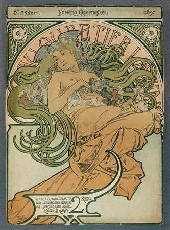 Alphonse Mucha, Au quartier latin. 1897.