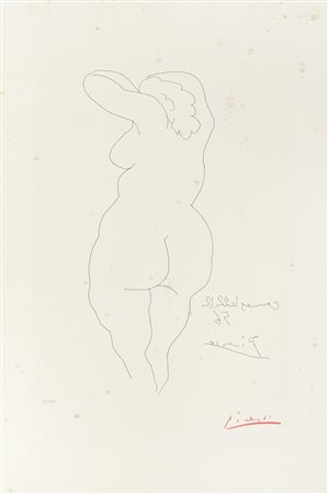 Pablo Picasso, Femme vue de dos.  1956.