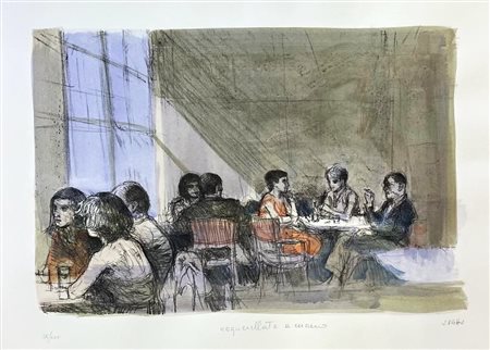 Alberto Sughi “Scena al bar”