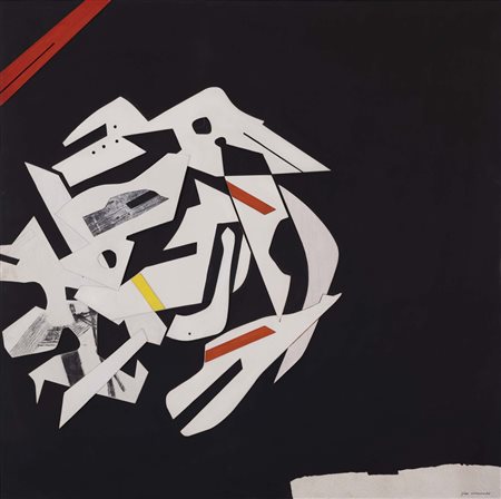 GINO MORANDIS (Venezia, 1915 - 1995) Composizione fronte-retro primi anni '70...