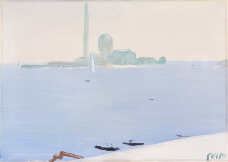 VIRGILIO GUIDI (Roma, 1892 - Venezia, 1984) Marina di San Giorgio (metà anni...