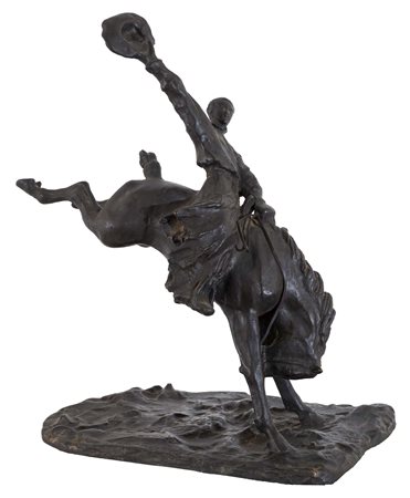 PAOLO TROUBETZKOY (Intra, 1866 - Pallanza, 1938) Rodeo scultura in bronzo h....