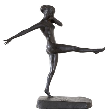 PAOLO TROUBETZKOY (Intra, 1866 - Pallanza, 1938) Ballerina scultura in bronzo...