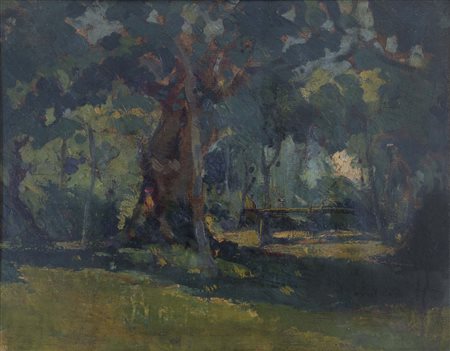 LINO SELVATICO (Padova, 1872 - Biancade di Roncade, 1924) Il bosco di Cà Tron...