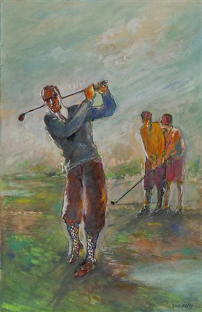 Giuseppe Bacci detto Gius Bacci (Bologna 1921 – 2018), “Golfisti”.