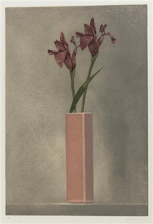 Roberto Rampinelli (Bergamo 1948), “Vaso di fiori”.
