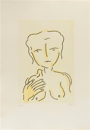 Virgilio Guidi (Roma 1891 - Venezia 1984), “Busto femminile”.
