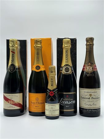  
G.H.Mumm, Veuve Cliquot, Moët & Chandon, Lanson, Laurent Perrier 
Francia - Champagne 0.75