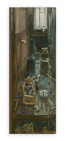 GIANCARLO OSSOLA (1935-2015) - Interno notturno, 1990