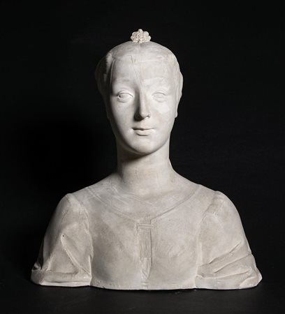 Calco in gesso raffigurante giovane gentildonna, Manifattura italiana del XIX/XX secolo, Desiderio da Settignano e bottega