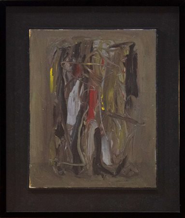 Lucio Bulgarelli, A Eugenia per il Natale 1994, 1994, olio su tela, cm 50x40,...