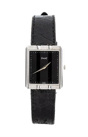 PIAGET Polo: orologio da polso in oro bianco 18k Anni '80 cassa e fibbia in...