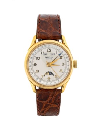 Pippo Perez Orologio da donna in oro e diamanti, cinturino in pelle cassa in...