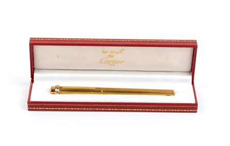 LE MUST DE CARTIER Penna roller placcata in oro Corpo e cappuccio placcati in...