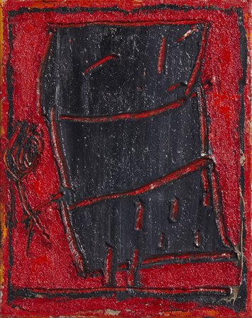 ASVERI GIANFRANCO (n. 1948) - ELEMENTO PER COMPOSIZIONE, FIGURINA, 1990.