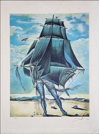 DALI' SALVADOR Spagna 1904 - 1989 "La Batean Surrealiste"