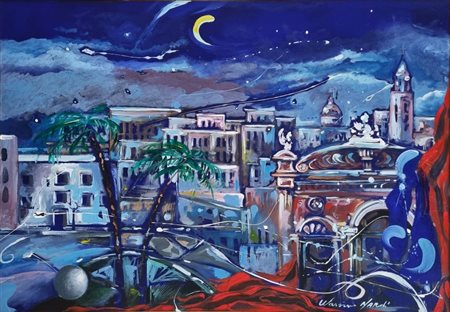 NARDI MASSIMO Bari 1963 "Bari di notte"