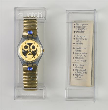 SWATCH TOOLING, 1992 mod. GOLD SMILE, cod. GN123/124 anno 1992 Completo di...