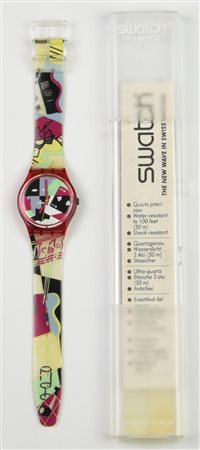 SWATCH D.J.TEN STRIKES, 1991 mod. CUBISTIC RAP, GR110 anno 1991 Completo di...