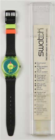 SWATCH RACE WORLD, 1991 mod. CHAMP, cod. GJ106 anno 1991 Completo di scatola...