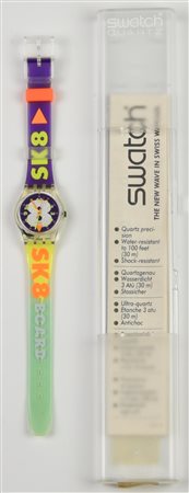 SWATCH GIRO DEL MONDO, 1992 mod. SNOW COLLAGE, cod. LK138 anno 1992 Completo...