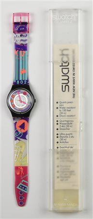 SWATCH TRASH MANIA, 1992 mod. EAN CODE, cod. GB143 anno 1992 Completo di...