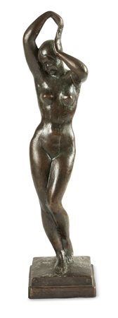 RIVA GIOVANNI Torino 1890 - 1973 "Nuda" H. cm 43,5 scultura in bronzo, es....