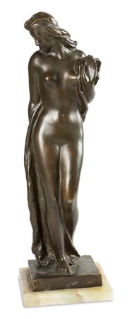 RIVA GIOVANNI Torino 1890 - 1973 "Nuda in piedi" H. cm 45,5 scultura in...