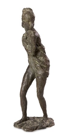 SCULTORE ANONIMO DEL NOVECENTO "Figura" H. cm 36 scultura in bronzo