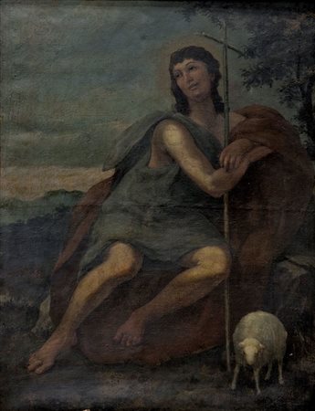 PITTORE ANONIMO "San Giovannino" 130x98,5 olio su tela